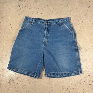cool vintage High Sierra blue carpenter denim shorts mens 38